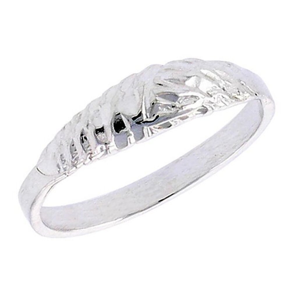 925 Sterling Silver Nugget Ring Pinky Ring